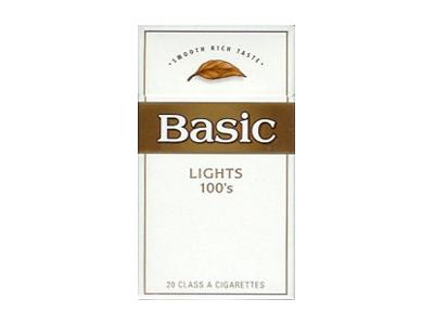 Basic(硬柔顺醇厚 淡味美版100S)价格表图一览表 Basic(硬柔顺醇厚 淡味美版100S)香烟价格表2024